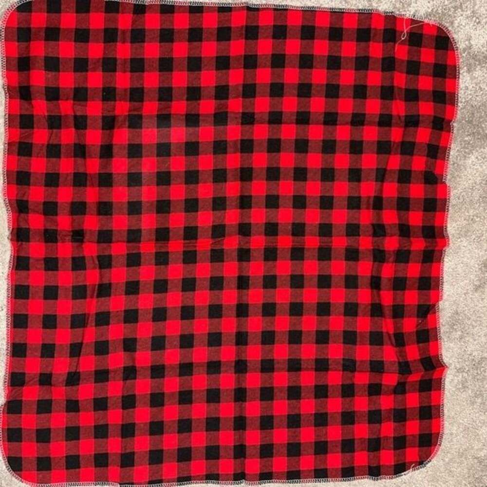 Red and Black Checkered Scarf